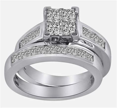 diamond wedding rings fashion square|square diamond wedding ring sets.